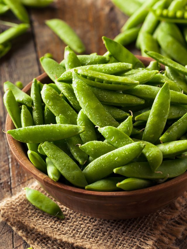 organic green sugar snap peas what to serve with ravioli
