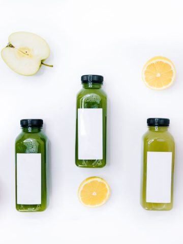 different green juices