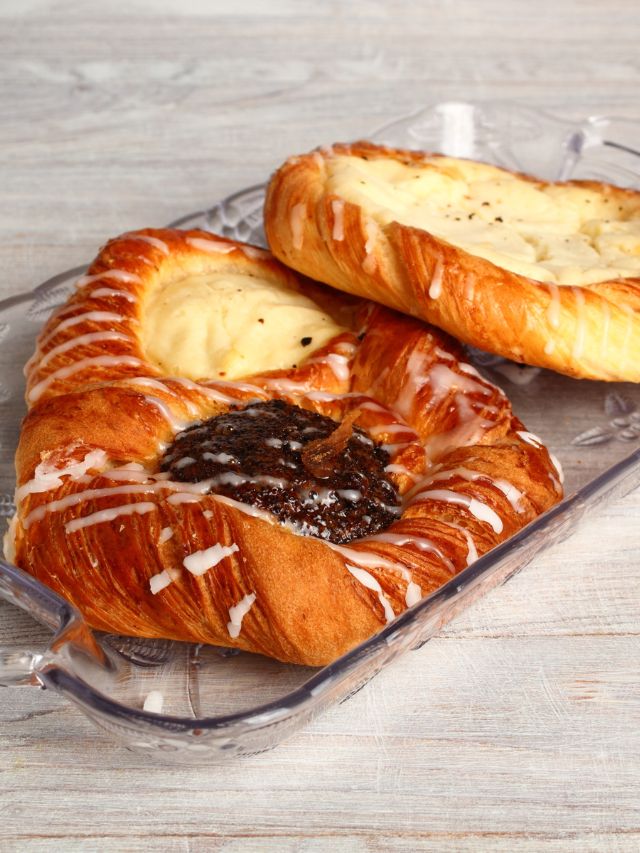 different flavors of cheese danishes