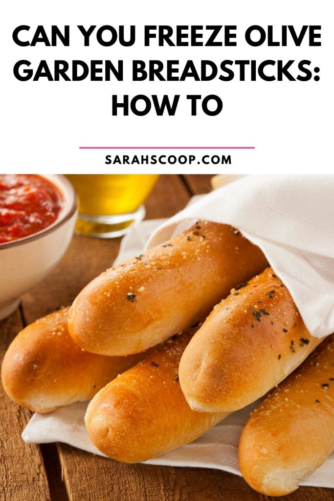 can you freeze Olive Garden breadsticks Pinterest image