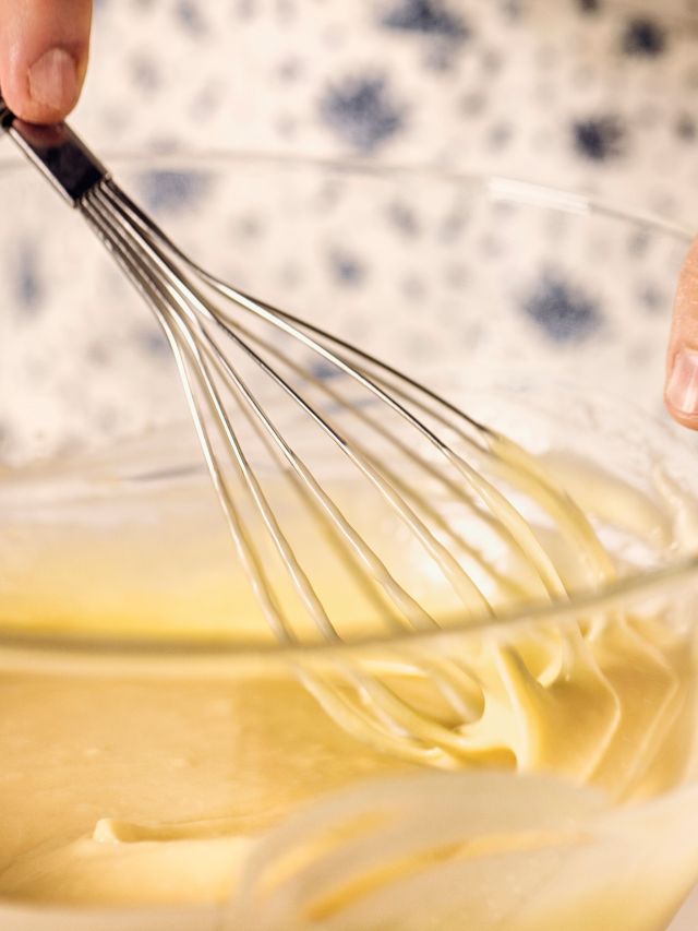 whisk in a bowl of batter