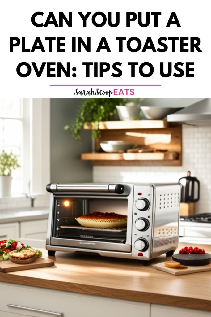 can you put a plate in a toaster oven Pinterest image