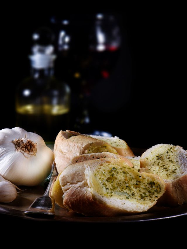 texas toast bread on plate with an onion