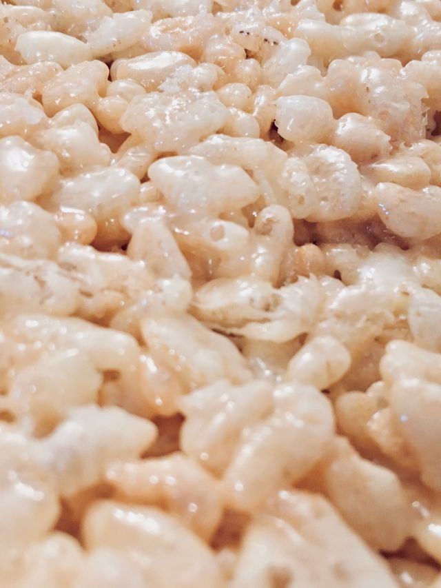 closeup of rice krispies