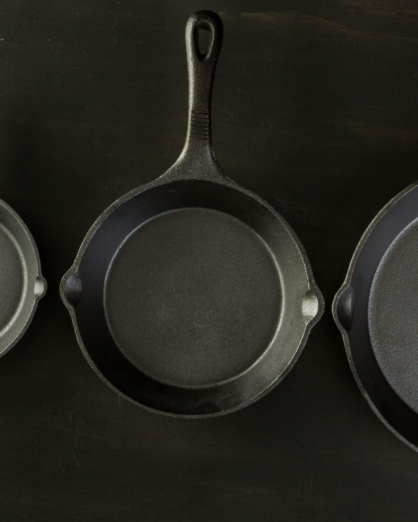 hanging cast iron skillet