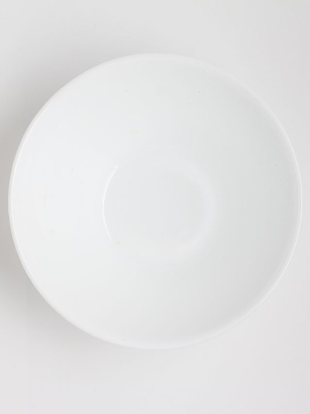 white bowl on white background