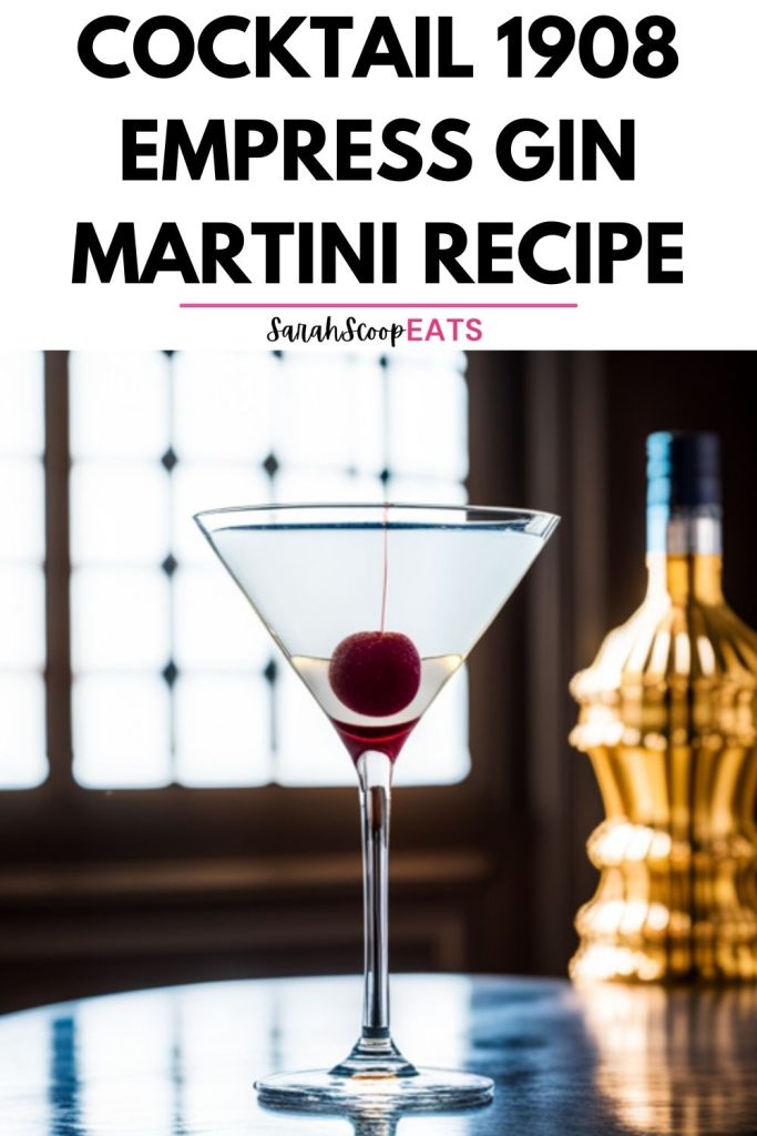 empress gin martini recipe Pinterest image
