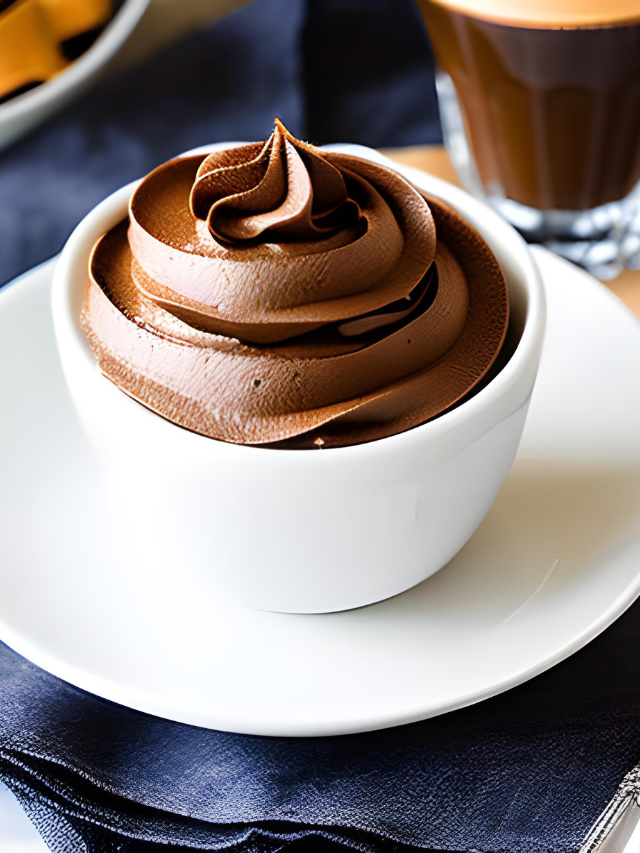 chocolate espresso frosting in cup