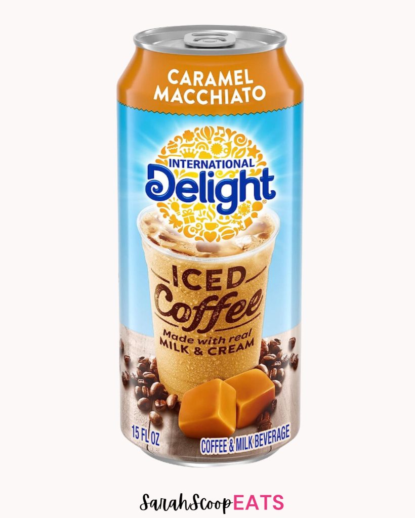 international delight can of caramel iced coffee