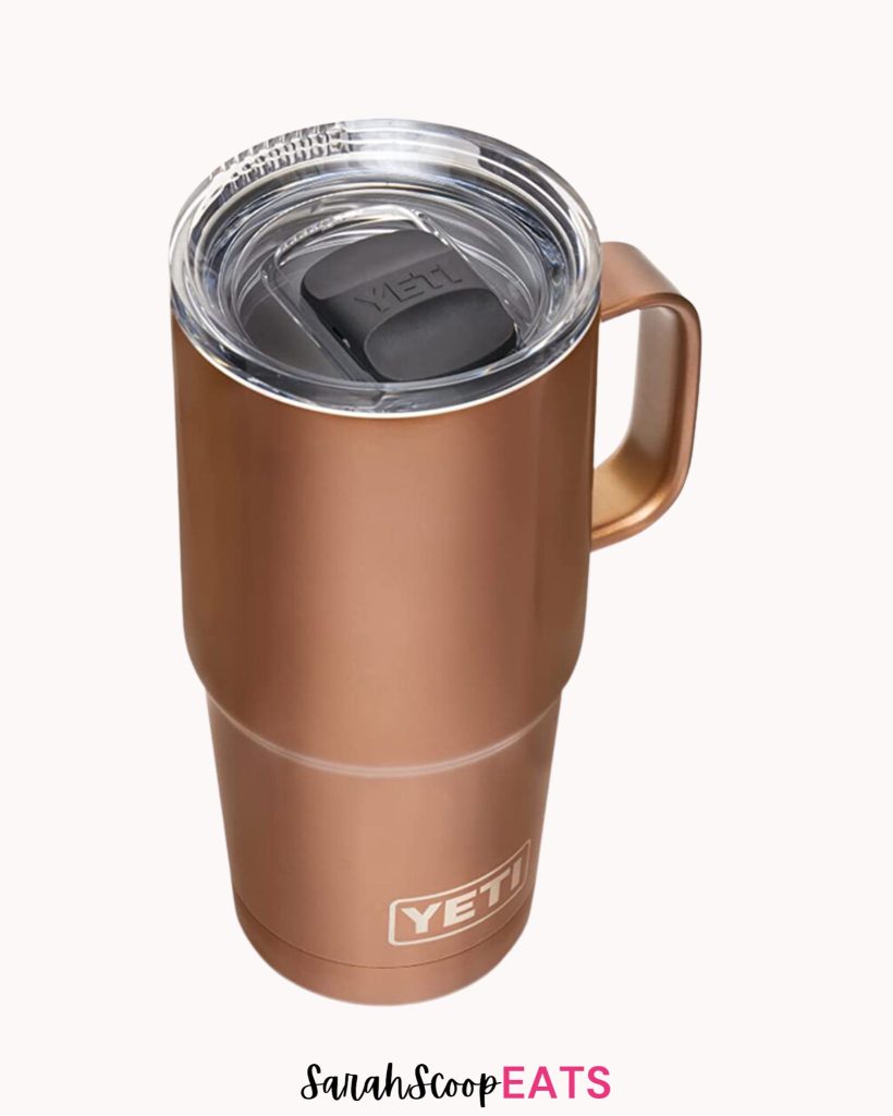 brown yeti mug cup