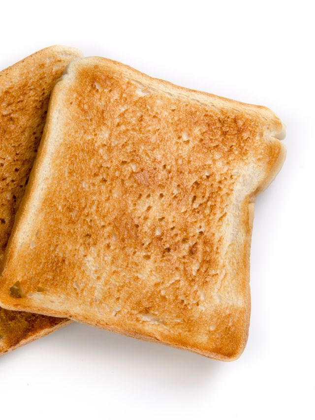 toast on a white background