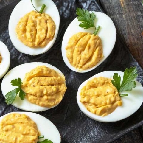 Pumpkin Deviled Eggs Recipe