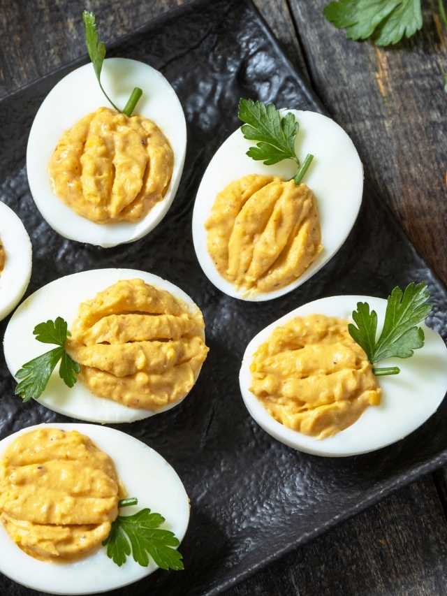 Pumpkin Deviled Eggs Recipe