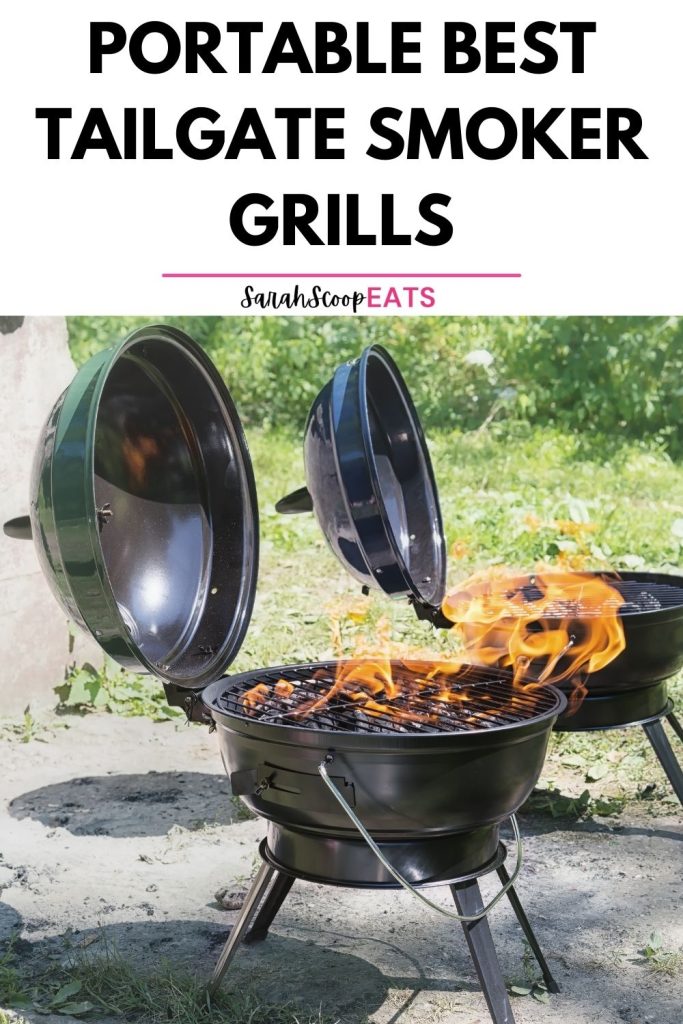 Portable best tailgate smoker grills Pinterest image
