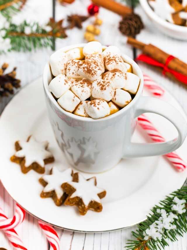 Marshmallow Peppermint Hot Chocolate Recipe