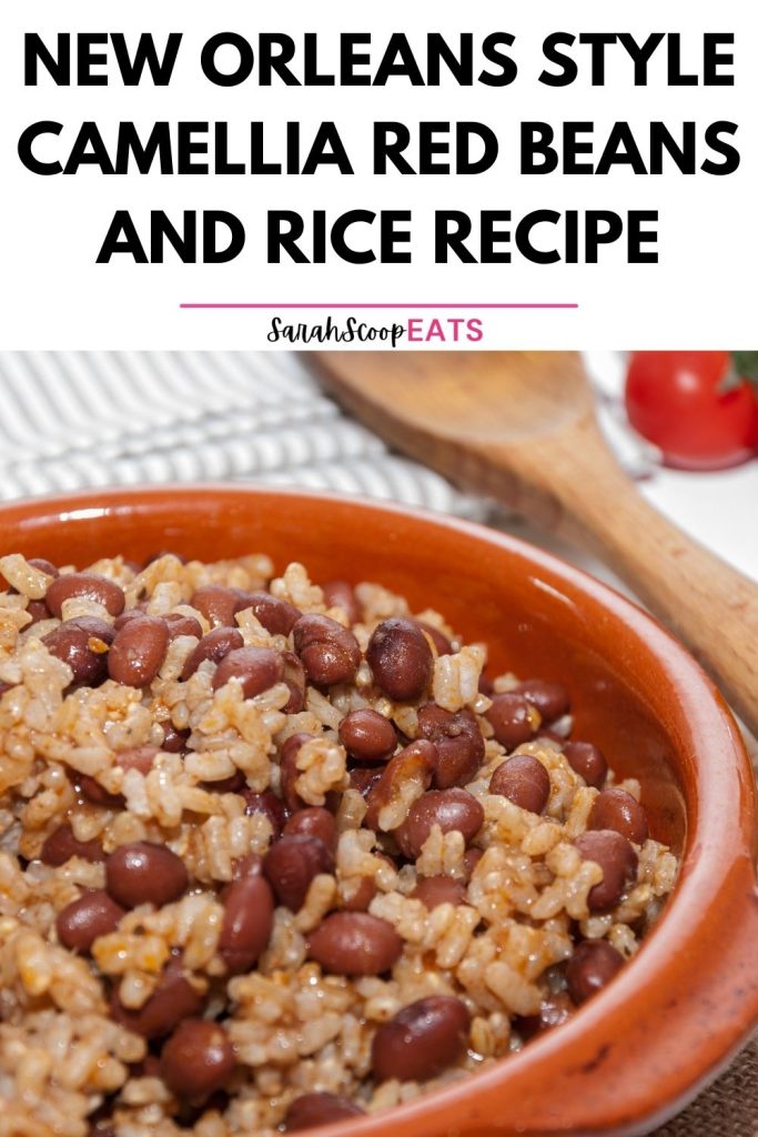 new orleans style camellia red beans and rice recipe Pinterest image