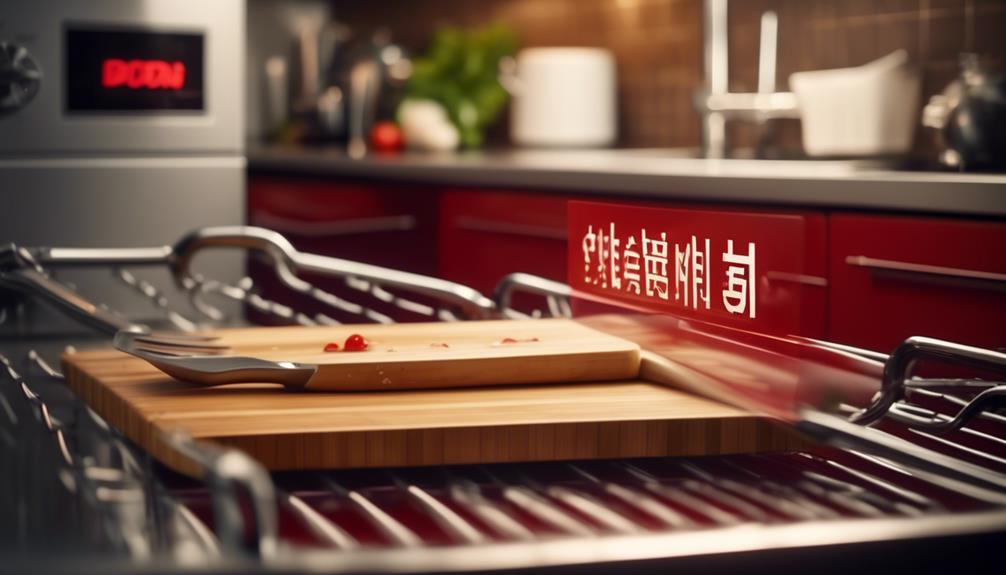 bamboo cutting board dishwasher