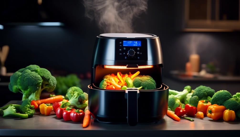 cooking vegetables in air fryer