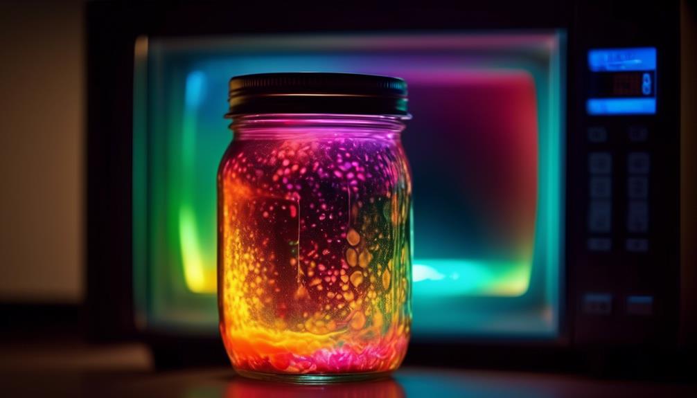microwaving liquids in jars