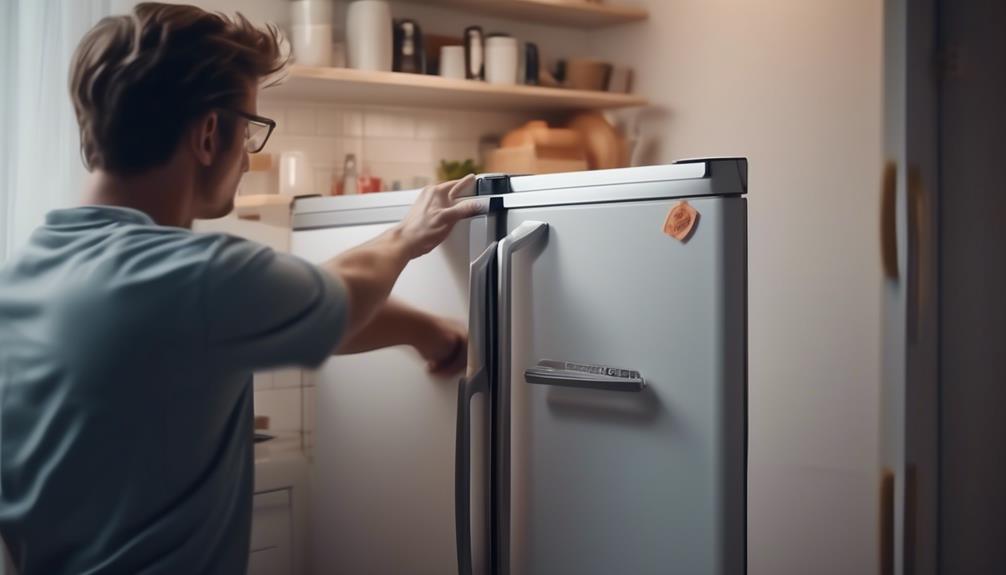 safe process for laying fridge