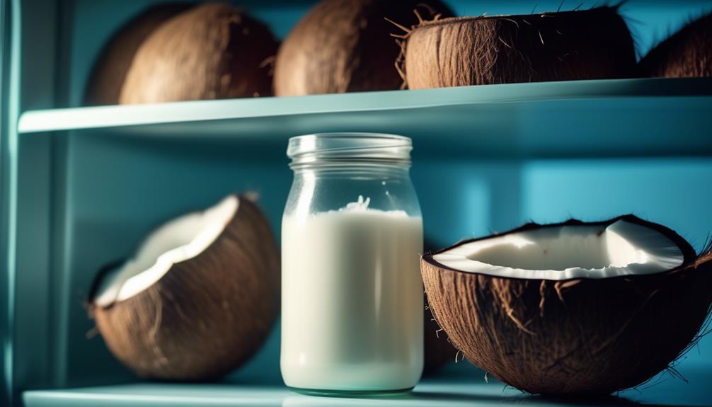 storing coconut oil in fridge