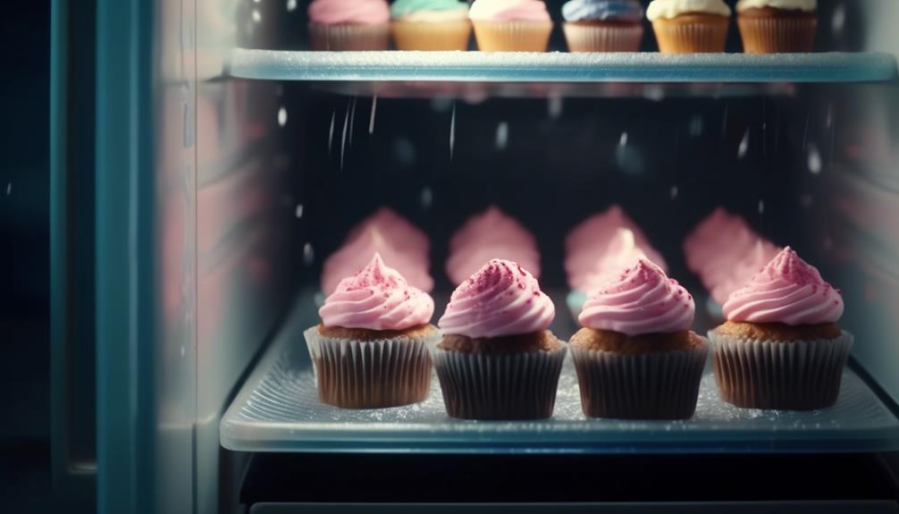 storing cupcakes in fridge