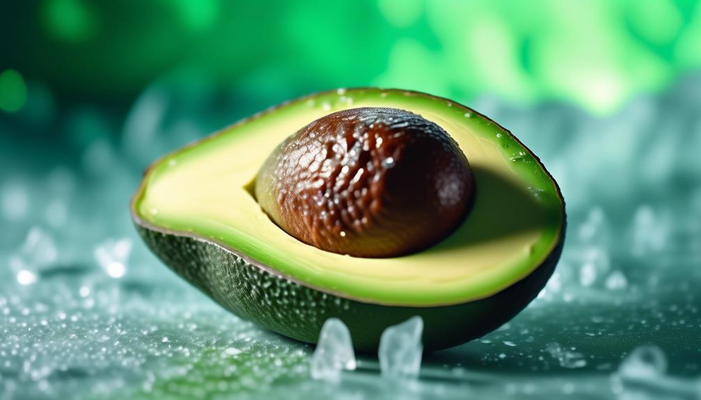 texture changes in frozen avocados