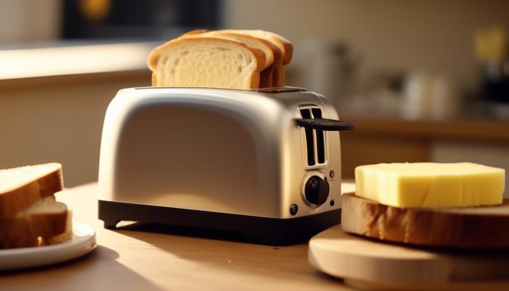 toasting buttered bread safely