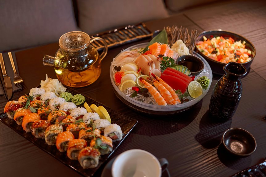 sushi roll side dishes